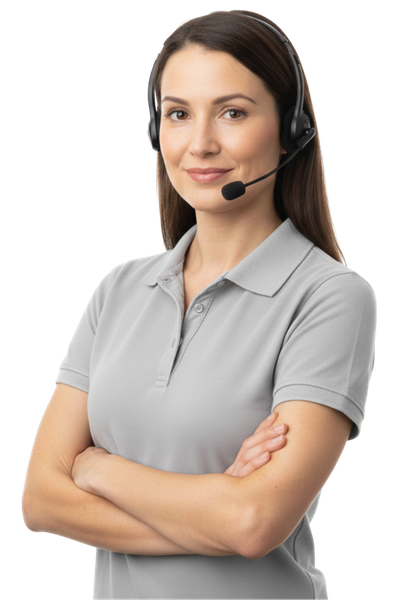 reassuring and confident call center agent