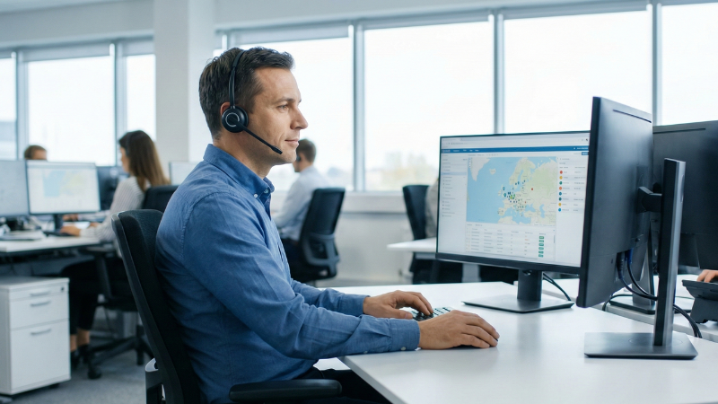 central monitoring all center specialist in office