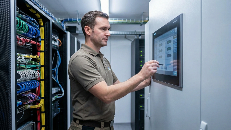 it professional in server closet