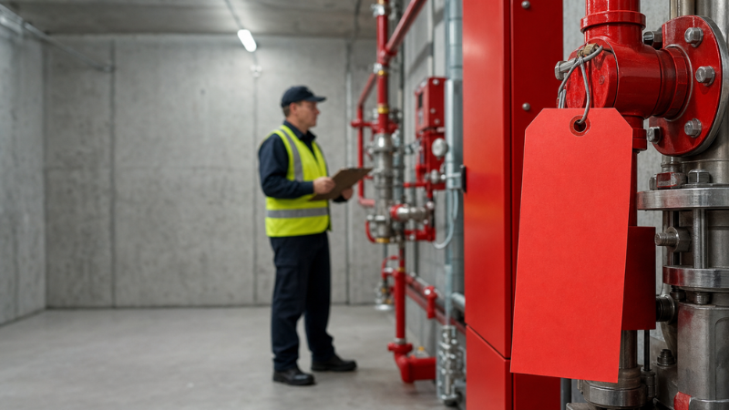 fire inspection resulting in a red tag