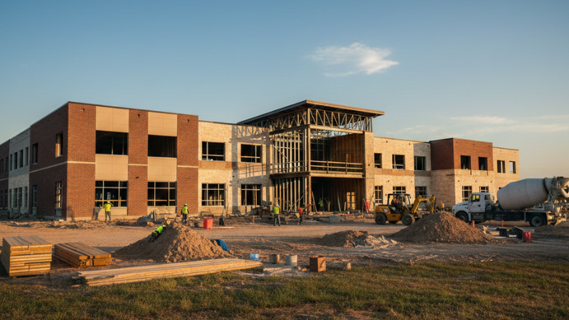 texas elementary school under construction