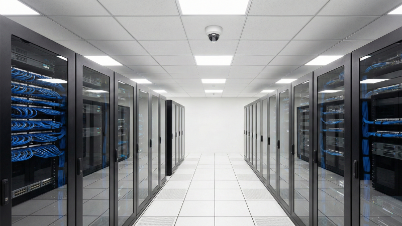 video surveillance in high security server room