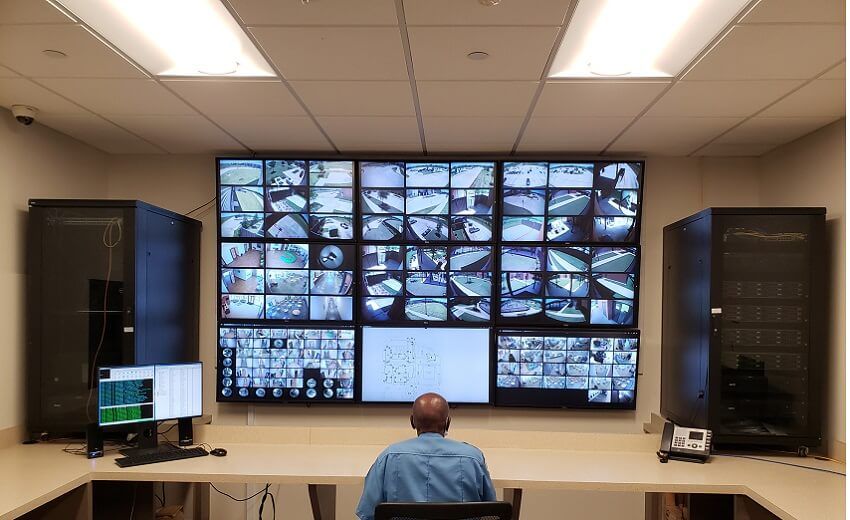 star of hope video surveillance monitor wall