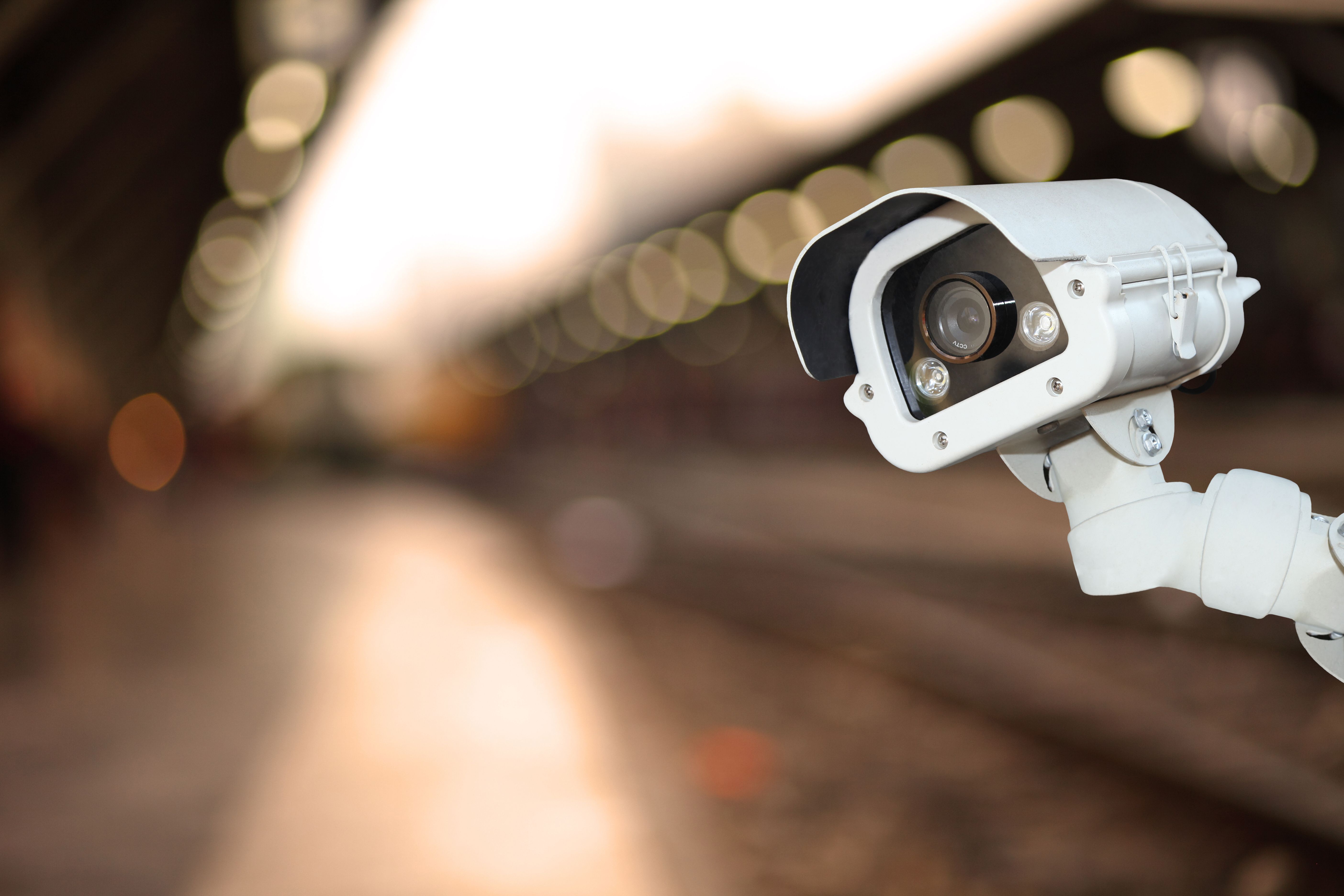 security camera in subway