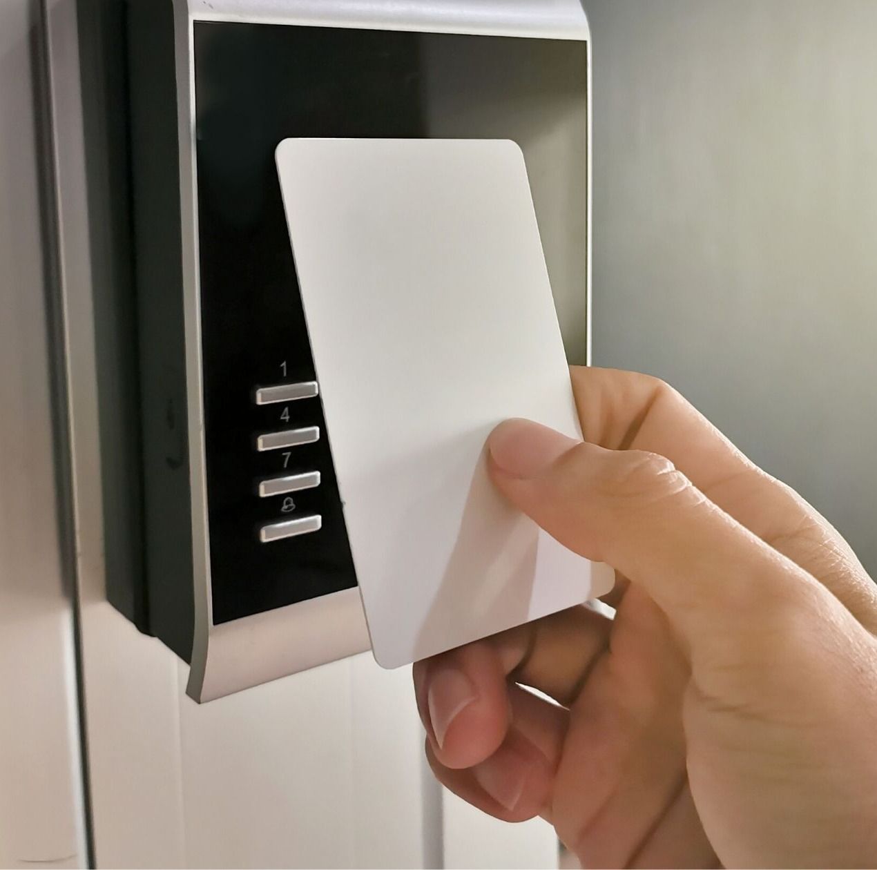 access control card being swiped